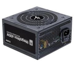 Zalman Zalmanov napajalnik MegaMax 600W/ ATX / akt. PFC / 120mm ventilator / 80PLUS