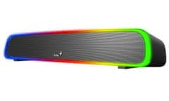 Genius USB SoundBar 200BT/ Bluetooth/ 3,5" jack/ 4W/ RGB/ črna