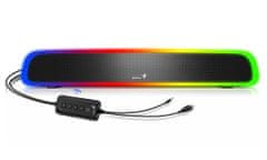 Genius USB SoundBar 200BT/ Bluetooth/ 3,5" jack/ 4W/ RGB/ črna