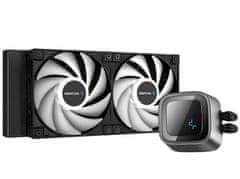 DEEPCOOL Vodni hladilnik LS520 / 2x120 mm ventilator / ARGB / Intel in AMD