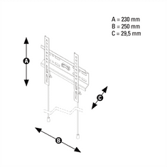 Thomson WAB546 stenski nosilec za TV, 200x200, fiksni, 1*