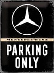 NOSTALGIC-ART Okrasna tabla Mercedes benz parking only