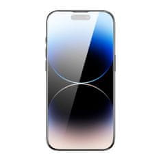 slomart baseus set 2x kaljeno steklo za iphone 14 pro max polni zaslon z 0,3 mm pokrovom zvočnika + okvir za namestitev