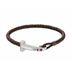 Tommy Hilfiger Elegantna moška usnjena zapestnica 2790276S