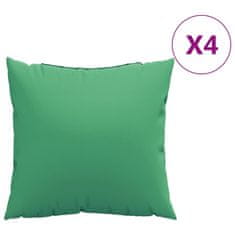 Vidaxl Blazine za kavč 4 kosi zelene 60x60 cm blago