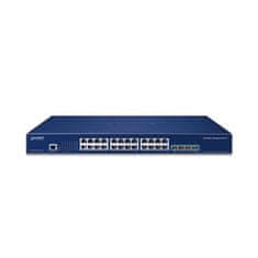 Planet SGS-6310-24T4X Stikalo L3, 24x1Gb, 4x10Gb SFP+, HW/IP stack, VSF/Cluster