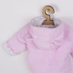 NEW BABY Zimski plašč Nice Bear pink - 68 (4-6m)