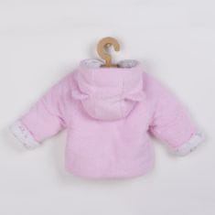 NEW BABY Zimski plašč Nice Bear pink - 68 (4-6m)