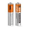 polnilne baterije AAA 400 mAh/ micro USB/ 1,5 V/ 2 kosa v paketu
