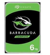 Seagate HDD BarraCuda 3,5" 6TB - 5400 vrtljajev na minuto/SATA-III/256MB