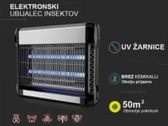 električna naprava in svetilka proti insektom/mrčesu, UV, nizka poraba, brez kemikalij, 20W, 220-240V