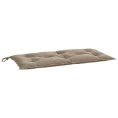 Vidaxl Blazina za vrtno klop taupe 100x50x7 cm oxford tkanina