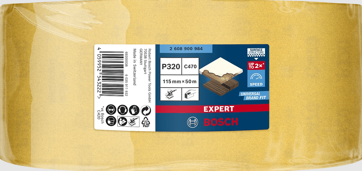 Bosch Expert Papier abrasif pour ponceuse multi C470 G120 / 102 x