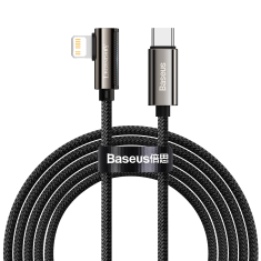 BASEUS Usb-c do strele kotni kabel baseus legenda, pd, 20w, 1m (črn)