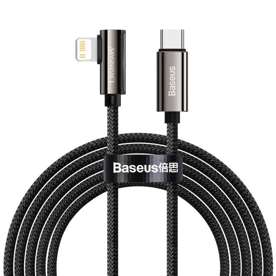 BASEUS Usb-c do strele kotni kabel baseus legenda, pd, 20w, 2m (črn)