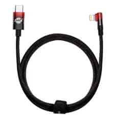 BASEUS kabel usb-c na lightning baseus mvp 20w 1m (črna/rdeča))