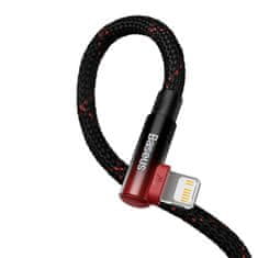 BASEUS kabel usb-c na lightning baseus mvp 20w 1m (črna/rdeča))