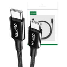 Ugreen ugreen kabel usb-c do usb-c 15276, 1,5 m (črn)