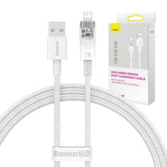 BASEUS Kabel hitro napajalni Sm Baseus Explorer USB do Lightning 2.4A 1M (Biały)