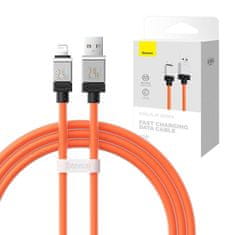 BASEUS baseus kabel za hitro polnjenje z vmesnikom usb-a na strelo coolplay series 2.4a 1m (oranžna)