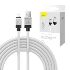 BASEUS baseus usb-a na lightning kabel za hitro polnjenje coolplay series 2m, 2,4a (bela)