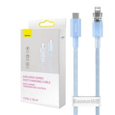 BASEUS Kabel za hitro polnjenje Baseus USB-C na Lightning Explorer Series 1m, 20W (moder)