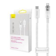 BASEUS Kabel za hitro polnjenje Baseus USB-C na Lightning Explorer Series 1m, 20W (bel)