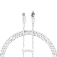 BASEUS Kabel za hitro polnjenje Baseus USB-C na Lightning Explorer Series 1m, 20W (bel)