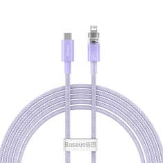 BASEUS Kabel za hitro polnjenje Baseus USB-C na Lightning Explorer Series 2m, 20W (vijolična)