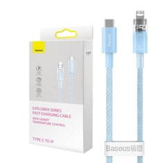 BASEUS Kabel za hitro polnjenje Baseus USB-C na Lightning Explorer Series 2m, 20W (modri)