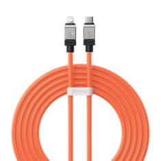 BASEUS baseus kabel za hitro polnjenje z vmesnikom usb-c in lightning coolplay series 20w 2m (oranžen)