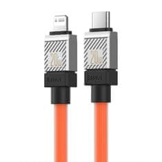 BASEUS baseus kabel za hitro polnjenje z vmesnikom usb-c in lightning coolplay series 20w 2m (oranžen)