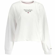 Tommy Hilfiger Športni pulover bela 163 - 167 cm/S Tommy Jeans Sweatshirt