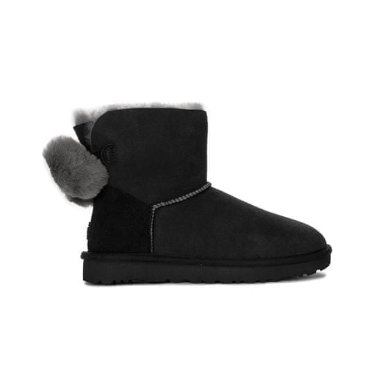 Ugg Australia Snežni škornji črna 37 EU Min Bailey Fuzzy Bow