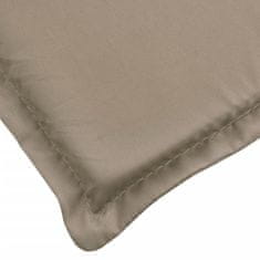 Vidaxl Blazina za ležalnik taupe 200x70x3 cm oxford tkanina