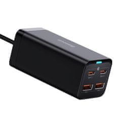 BASEUS GaN3 Pro omrežni polnilec 2xUSB-C + 2xUSB, 100W (črn)