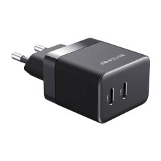 Blitzwolf omrežni polnilec blitzwolf bw-s22, gan, 2x usb-c, 35 W (črn)