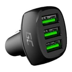 Green Cell green cell gc powerride 54w 3xusb 18w avtomobilski polnilec s tehnologijo hitrega polnjenja ultra charge