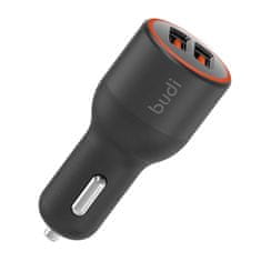 Budi Ładowarka samochodowa Budi, 2x USB, 36W, QC 3.0 (czarna)