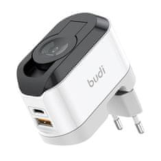 Budi Brezžični polnilec Budi 330WE, USB-C, 20 W (črno-bel)