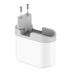 Budi 328E univerzalni stenski polnilnik, USB + USB-C, 18 W + EU/UK/US adapterji (bela)