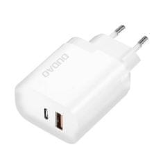 slomart omrežni polnilec dudao a6xseu usb + usb-c 22,5 W (bela)