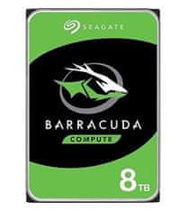 Seagate HDD BarraCuda 3,5" 8TB - 5400 vrtljajev na minuto/SATA-III/256MB