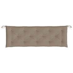 Vidaxl Blazina za vrtno klop taupe 150x50x7 cm oxford tkanina