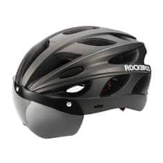 ROCKBROS Cycling Helmet with glasses Rockbros TT-16 (black)