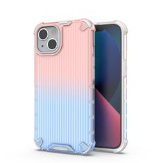 slomart Ombre protect case za iphone 13 oklepno ohišje roza-modro