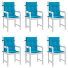 Vidaxl Blazine za vrtne stole 6 kosov modre 100x50x3 cm oxford tkanina