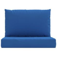 Vidaxl Blazine za kavč iz palet 2 kosa modro blago