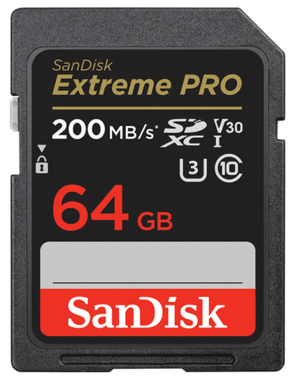 SanDisk Extreme SDXC spominska kartica, 64GB