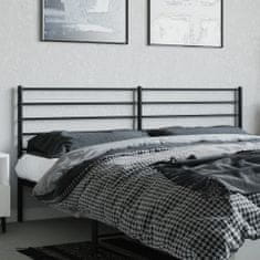 Vidaxl Kovinsko posteljno vzglavje črno 193 cm